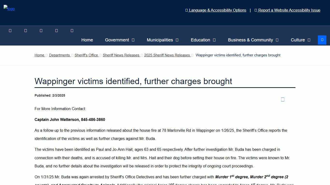 Wappinger victims identified, further charges brought