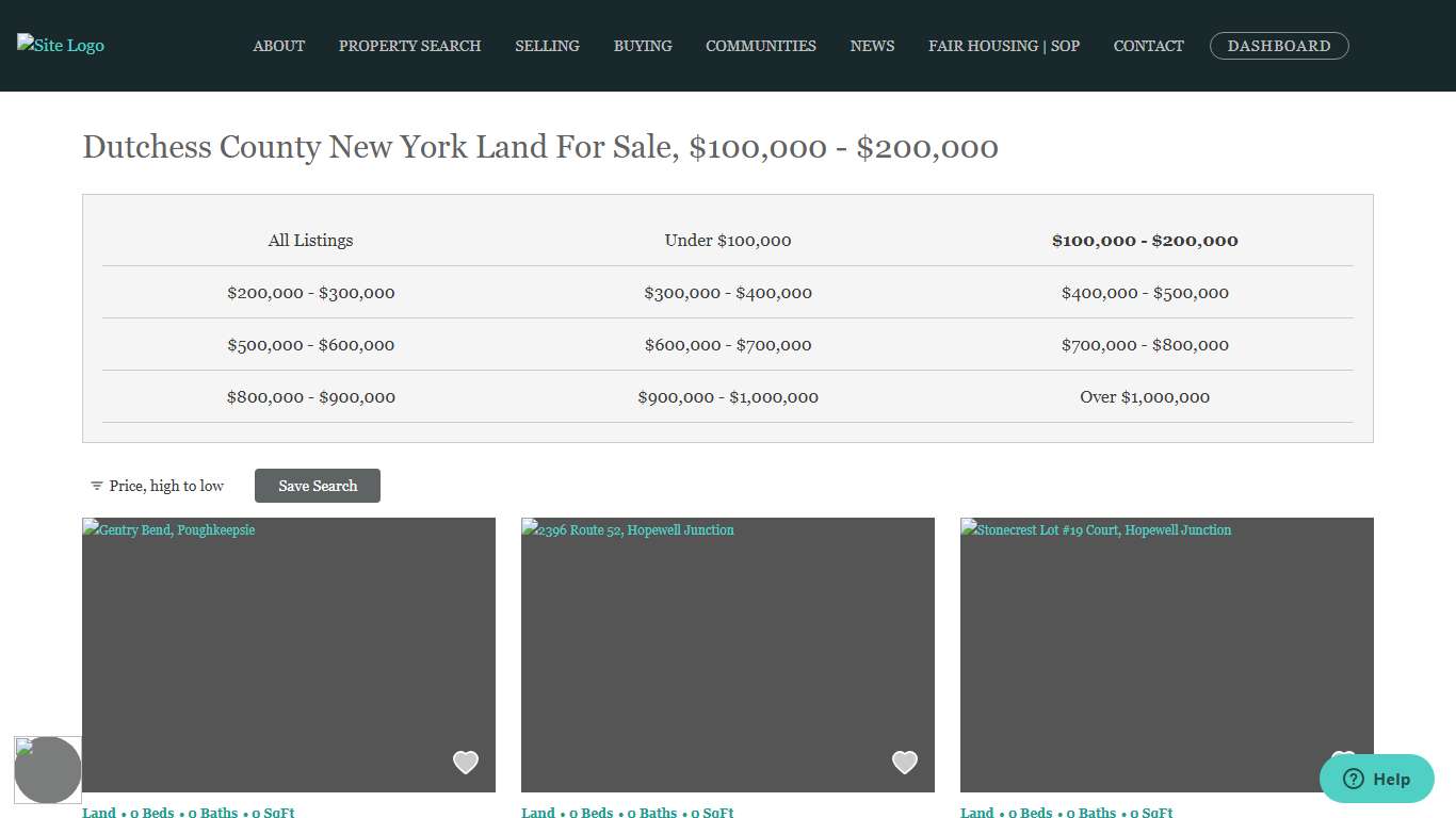 Dutchess County NY Land and Property For Sale - 100000-200000