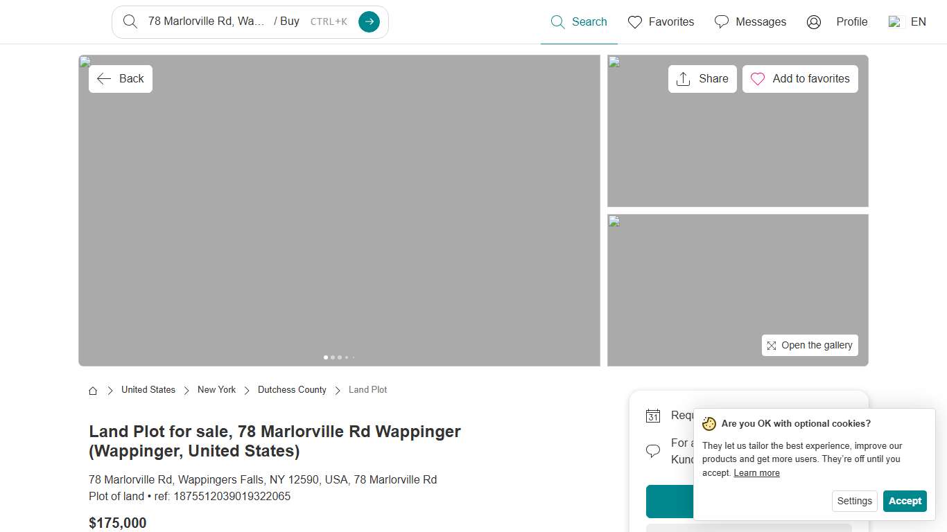 78 Marlorville Rd, 12590 Wappingers Falls - Plot of land for sale - Properstar